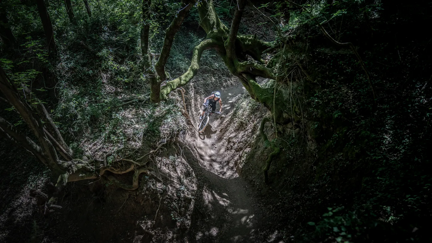 Mountainbike-Fotografie in den Alpen, Italien — Bild 1