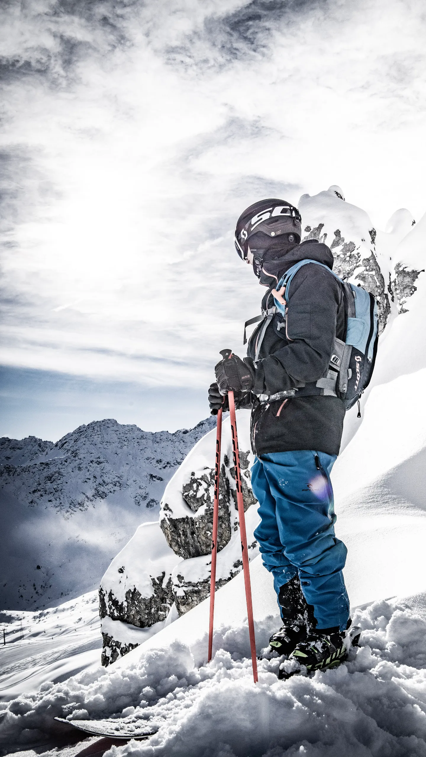 Freeride- und Ski-Fotografie in den Schweizer Alpen, Graubünden — Bild 23